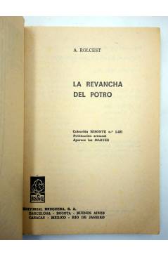 Muestra 1 de COLECCIÓN BISONTE 1021. LA REVANCHA DEL POTRO (A. Rolcest) Bruguera Bolsilibros 1967