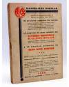 Contracubierta de LA NOVELA AVENTURA 6. UNO EN TRES (S.A. Steeman) Hymsa 1933