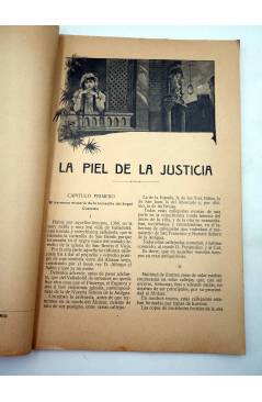 Contracubierta de LA NOVELA DE AHORA 3ª EPOCA AÑO III 29. LA PIEL DE LA JUSTICIA (Fernández Y González) Calleja 1909