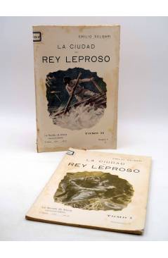 Cubierta de LA NOVELA DE AHORA 3ª EPOCA AÑO III 6 y 7. LA CIUDAD DEL REY LEPROSO I y II (Salgari) Calleja 1909