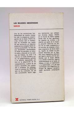 Contracubierta de LAS MUJERES OBSERVADAS (Vvaa) Tiempo Nuevo 1970
