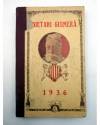 Contracubierta de DIETARI GUIMERÁ 1936. CON ANOTACIONES. RARO.. No acreditada 1936