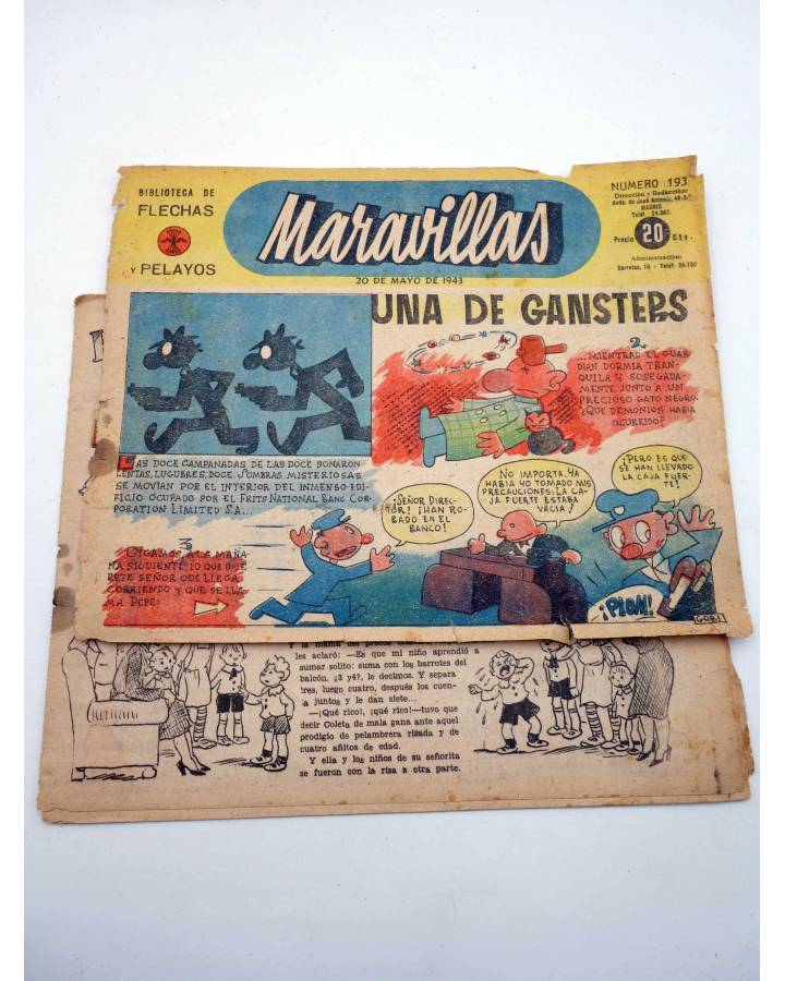 Cubierta de MARAVILLAS 193 (Vvaa) Maravillas / FET y de JONS 1943