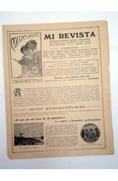 Cubierta de MI REVISTA. FOLLETO PUBLICITARIO 1918. DÍPTICO (Vvaa) CALPE 1918