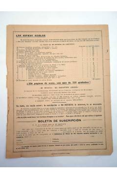 Contracubierta de MI REVISTA. FOLLETO PUBLICITARIO 1918. DÍPTICO (Vvaa) CALPE 1918