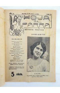 Cubierta de LA HOJA DE PARRA 61. REVISTA FESTIVA. ZAZA. 29 junio 1912 (Vvaa) La Hoja de Parra 1912