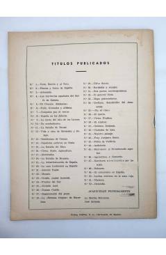 Contracubierta de TEMAS ESPAÑOLES 52. CATALUÑA (F. Ferrari Billoch) Publicaciones Españolas 1956