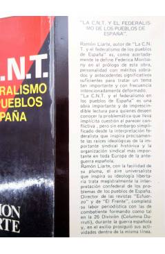 Muestra 1 de LA CNT Y EL FEDERALISMO DE LOS PUEBLOS DE ESPAÑA (Ramón Liarte) Producciones Editoriales 1977