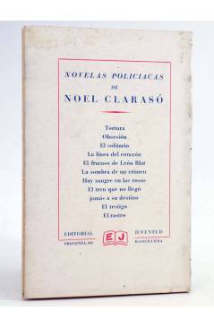Contracubierta de NOVELAS POLICIACAS DE NOEL CLARASÓ. LOS ZAPATOS DEL HOMBRE MUERTO (Noel Clarasó) Juventud 1948