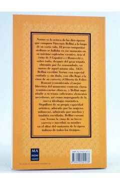 Contracubierta de INTRODUCCIÓN A LA ÓPERA 7. NORMA (Vincenzo Bellini) Ma Non Troppo 2002