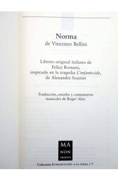 Muestra 1 de INTRODUCCIÓN A LA ÓPERA 7. NORMA (Vincenzo Bellini) Ma Non Troppo 2002