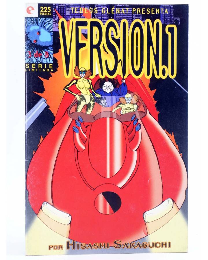 Cubierta de VERSIÓN.1 3 (Hisashi Sakaguchi) Glenat 1996