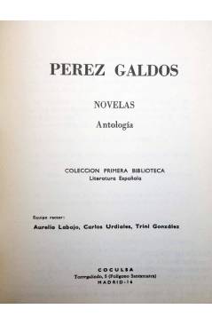 Muestra 1 de COLECCIÓN PRIMERA BIBLIOTECA 48. GALDÓS: NOVELAS (Benito Pérez Galdós) Coculsa 1981