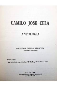 Muestra 1 de COLECCIÓN PRIMERA BIBLIOTECA 79. ANTOLOGÍA (Camilo José Cela) Coculsa 1981