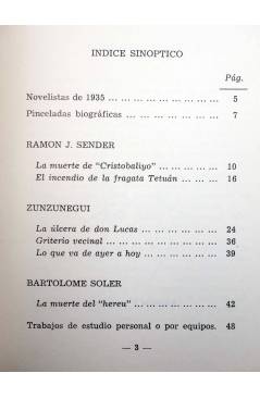Muestra 2 de COLECCIÓN PRIMERA BIBLIOTECA 80. NOVELISTAS DE 1935. ANTOLOGÍA (Sender / Zunzunegui / Soler) Coculsa 1969