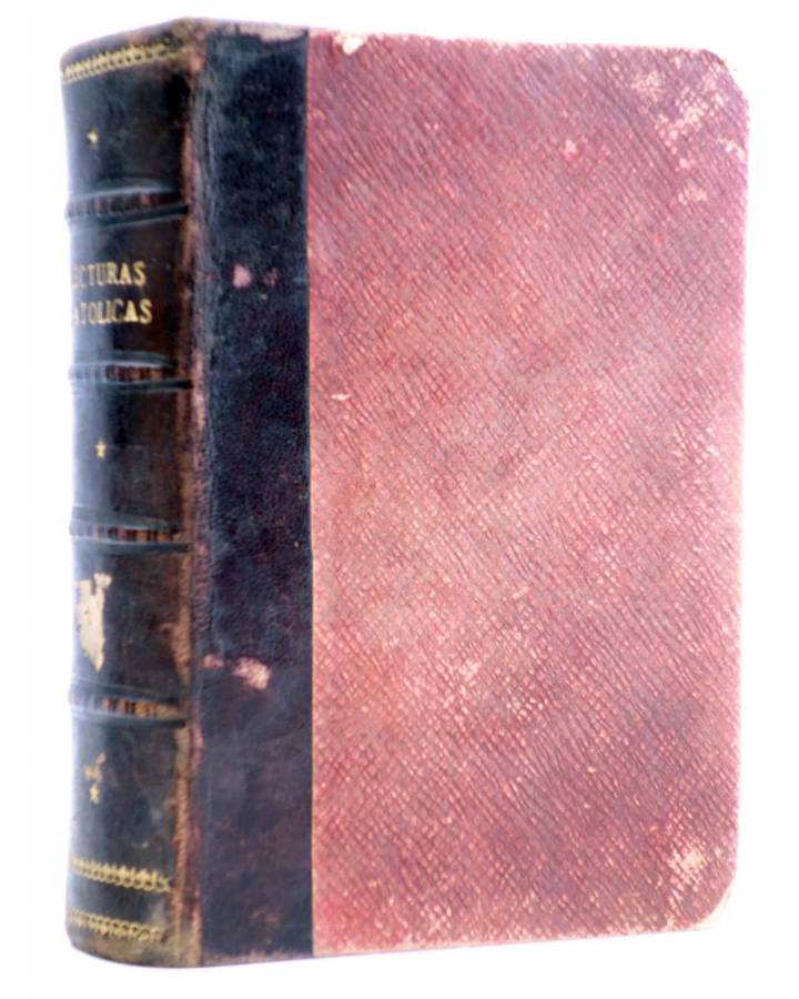 Cubierta de LECTURAS CATÓLICAS. 10 NÚMEROS EN 1 VOLUMEN (Vvaa) Librería Salesiana 1909