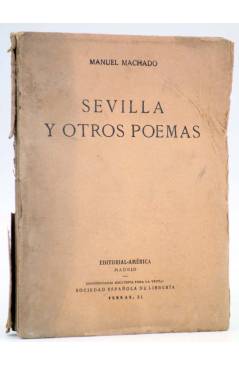 Cubierta de SEVILLA Y OTROS POEMAS (Manuel Machado) América Circa 1918