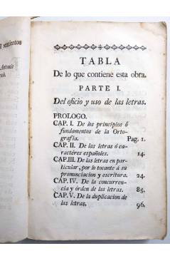 Muestra 3 de ORTOGRAFÍA DE LA LENGUA CASTELLANA COMPUESTA POR LA REAL ACADEMIA ESPAÑOLA.. Joachín de Ibarra 1770