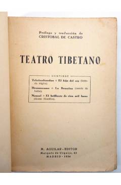 Muestra 1 de TEATRO TIBETANO (Vvaa) M. Aguilar 1934