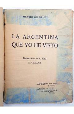 Muestra 1 de LA ARGENTINA QUE YO HE VISTO (Manuel Gil De Oto) B. Bauzá 1916