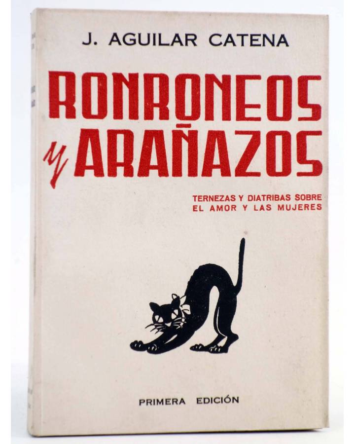 Cubierta de RONRONEOS Y ARAÑAZOS (J. Aguilar Catena) Aguilar Catena 1942. INTONSO