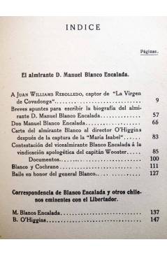 Muestra 1 de EL ALMIRANTE DON MANUEL BLANCO ENCALADA (Benjamín Vicuña Mackenna) América Circa 1920. INTONSO