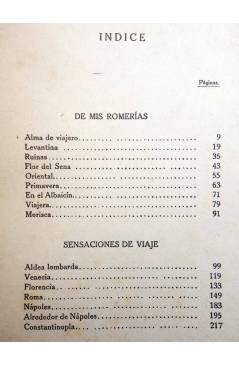 Muestra 1 de BIBLIOTECA ANDRÉS BELLO. DE MIS ROMERÍAS Y SENSACIONES DE VIAJE (M. Díaz Rodríguez) América 1920. INTONSO