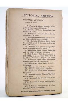 Contracubierta de BIBLIOTECA ANDRÉS BELLO. ESTUDIOS CRÍTICOS (Rafael Merchan) América Circa 1920. INTONSO