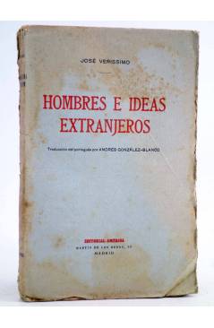 Cubierta de HOMBRES E IDEAS EXTRANJEROS (Jorge Verissimo) América Circa 1920. INTONSO