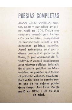 Muestra 1 de BIBLIOTECA MUNDIAL SOPENA. POESÍAS COMPLETAS (Juan Cruz Varela) Sopena 1944