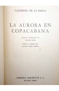 Muestra 2 de LA AURORA EN COPACABANA (Calderón De La Barca) Hachette 1956