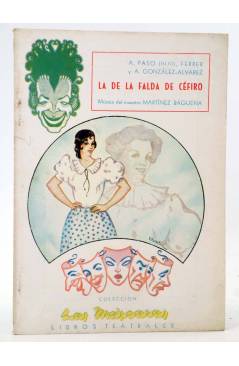 Cubierta de LAS MÁSCARAS 2. LA DE LA FALDA DE CÉFIRO (A. Paso / Ferrer / A. González Álvarez) Las Máscaras 1945