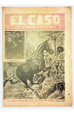 Cubierta de EL CASO. SEMANARIO DE SUCESOS 56. 31 DE MAYO DE 1953. INCOMPLETO (Vvaa) Prensa Castellana 1953