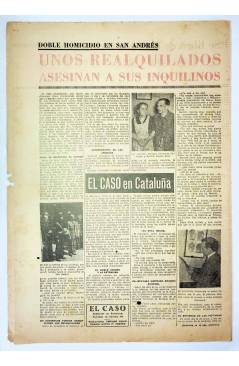 Contracubierta de EL CASO. SEMANARIO DE SUCESOS 56. 31 DE MAYO DE 1953. INCOMPLETO (Vvaa) Prensa Castellana 1953