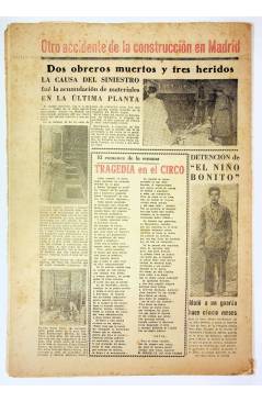 Contracubierta de EL CASO. SEMANARIO DE SUCESOS 84. 13 DE DICIEMBRE DE 1953 (Vvaa) Prensa Castellana 1953