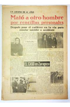 Contracubierta de EL CASO. SEMANARIO DE SUCESOS 88. 10 DE ENERO DE 1954. INCOMPLETO (Vvaa) Prensa Castellana 1954