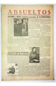 Contracubierta de EL CASO. SEMANARIO DE SUCESOS 89. 17 DE ENERO DE 1954 (Vvaa) Prensa Castellana 1954