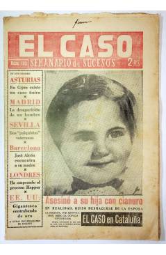 Cubierta de EL CASO. SEMANARIO DE SUCESOS 102. 18 DE ABRIL DE 1954 (Vvaa) Prensa Castellana 1954