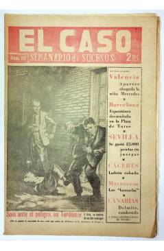 Cubierta de EL CASO. SEMANARIO DE SUCESOS 112. 27 DE JUNIO DE 1954 (Vvaa) Prensa Castellana 1954