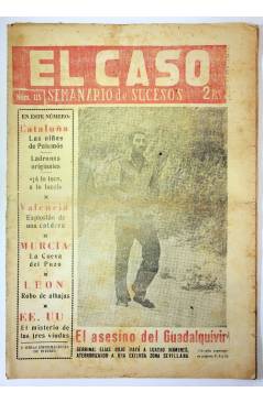 Cubierta de EL CASO. SEMANARIO DE SUCESOS 115. 18 DE JULIO DE 1954 (Vvaa) Prensa Castellana 1954