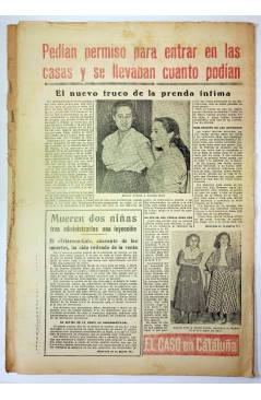 Contracubierta de EL CASO. SEMANARIO DE SUCESOS 115. 18 DE JULIO DE 1954 (Vvaa) Prensa Castellana 1954