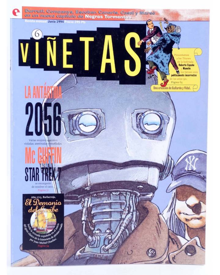 Cubierta de VIÑETAS 6 (Vvaa) Glenat 1994