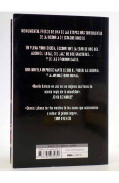 Contracubierta de VIVIR DE NOCHE (Dennis Lehane) RBA 2016
