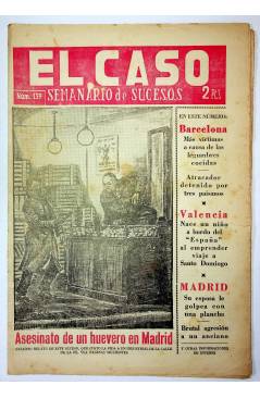 Cubierta de EL CASO. SEMANARIO DE SUCESOS 139. 2 DE ENERO DE 1955 (Vvaa) Prensa Castellana 1955