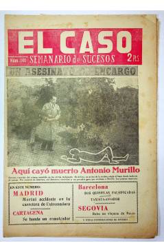 Cubierta de EL CASO. SEMANARIO DE SUCESOS 140. 9 DE ENERO DE 1955 (Vvaa) Prensa Castellana 1955