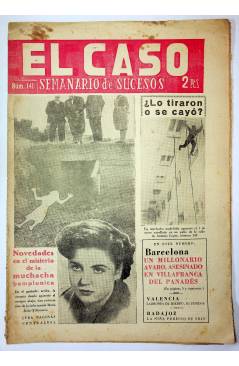 Cubierta de EL CASO. SEMANARIO DE SUCESOS 141. 16 DE ENERO DE 1955 (Vvaa) Prensa Castellana 1955