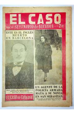 Cubierta de EL CASO. SEMANARIO DE SUCESOS 145. 13 DE FEBRERO DE 1955 (Vvaa) Prensa Castellana 1955
