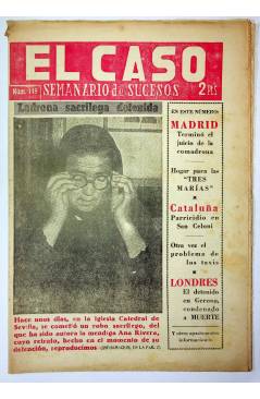 Cubierta de EL CASO. SEMANARIO DE SUCESOS 149. 13 DE MARZO DE 1955 (Vvaa) Prensa Castellana 1955