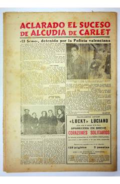 Contracubierta de EL CASO. SEMANARIO DE SUCESOS 155. 24 DE ABRIL DE 1955 (Vvaa) Prensa Castellana 1955