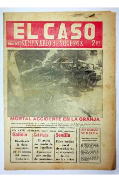 Cubierta de EL CASO. SEMANARIO DE SUCESOS 160. 29 DE MAYO DE 1955 (Vvaa) Prensa Castellana 1955
